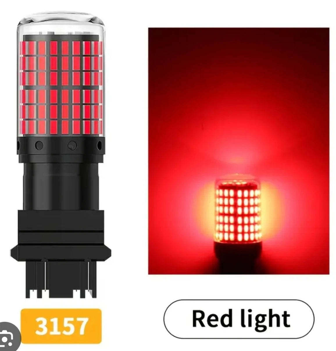 3157 Red 144 Ultra Bright Stop Tail No Hyperflash