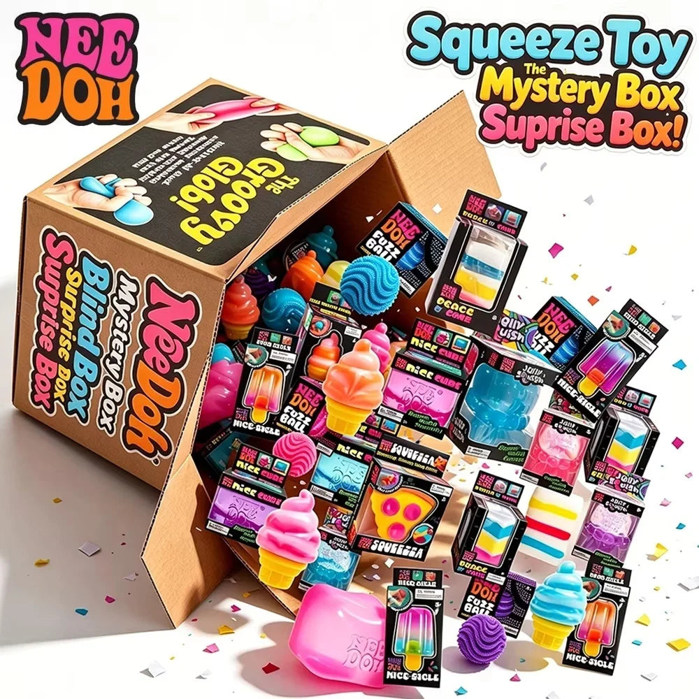 100 Pieces Needoh Squishy Figures Blind Box Surprise Toys