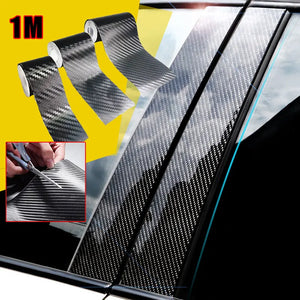 1M 3D Carbon Fiber Sticker Paste Protector Strip Door