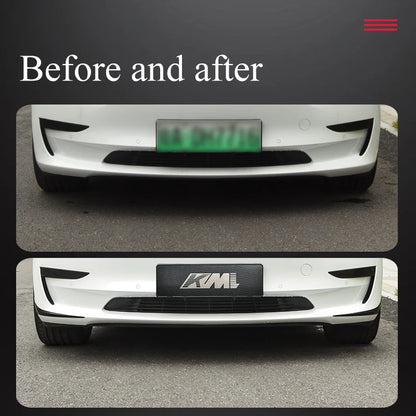 For Tesla Model 3 2023 2022 2PCS Front Bumper Corner Sticker