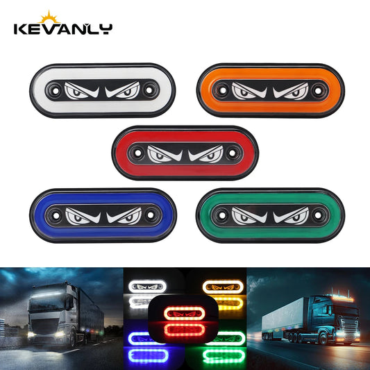 For Trailers Construction Vehicle Utv 4PCS Demon Eye 12-24v