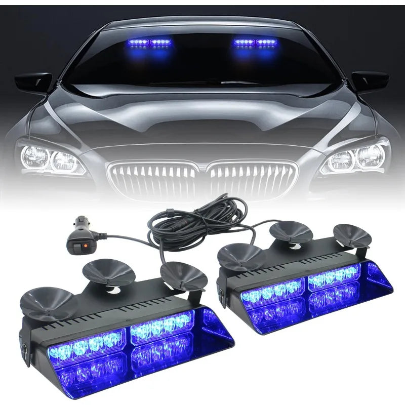 For Vehicles Front Rear Windshield In Emergency Strobe Suction
