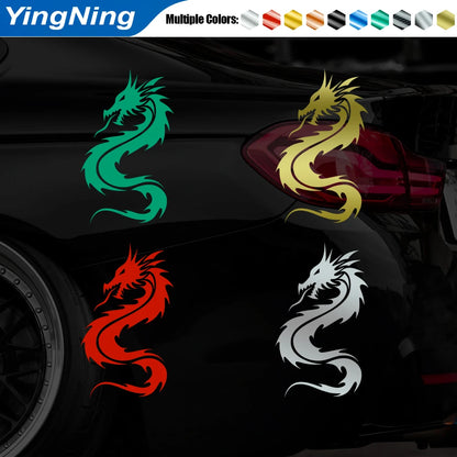 For Door Window 2PCS Chinese Dragon Decals Left Right Mirror