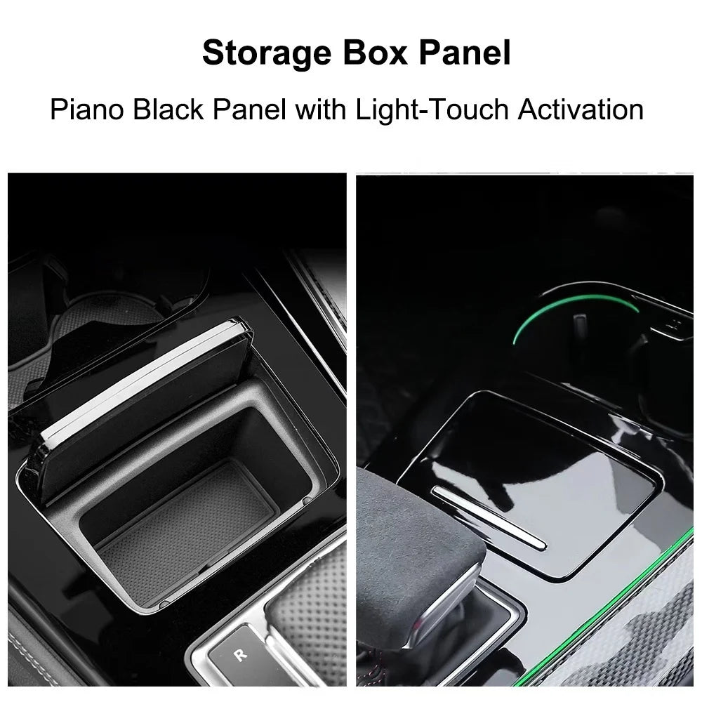 For Audi A4 S4 A5 S5 Colors Piano Black Center Console Ambient