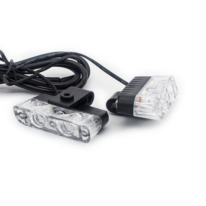 2LED Front Deck Grille Clip Strobe 12V Daytime Running