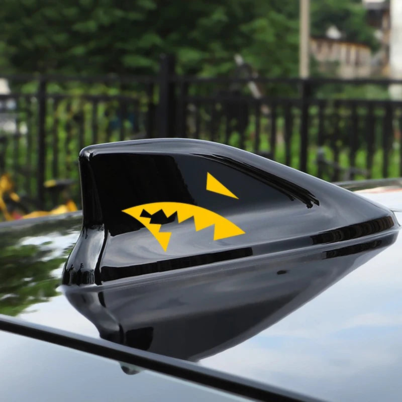 Antenna Shark Mouth Stickers Fashion Reflective Vinyl Decals Fin