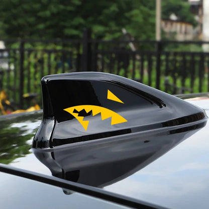 Antenna Shark Mouth Stickers Fashion Reflective Vinyl Decals Fin
