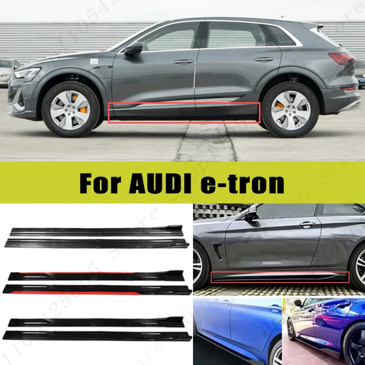 For Audi e-tron Racing Sport Side Skirts 2.0 2.2m 86.6 ABS