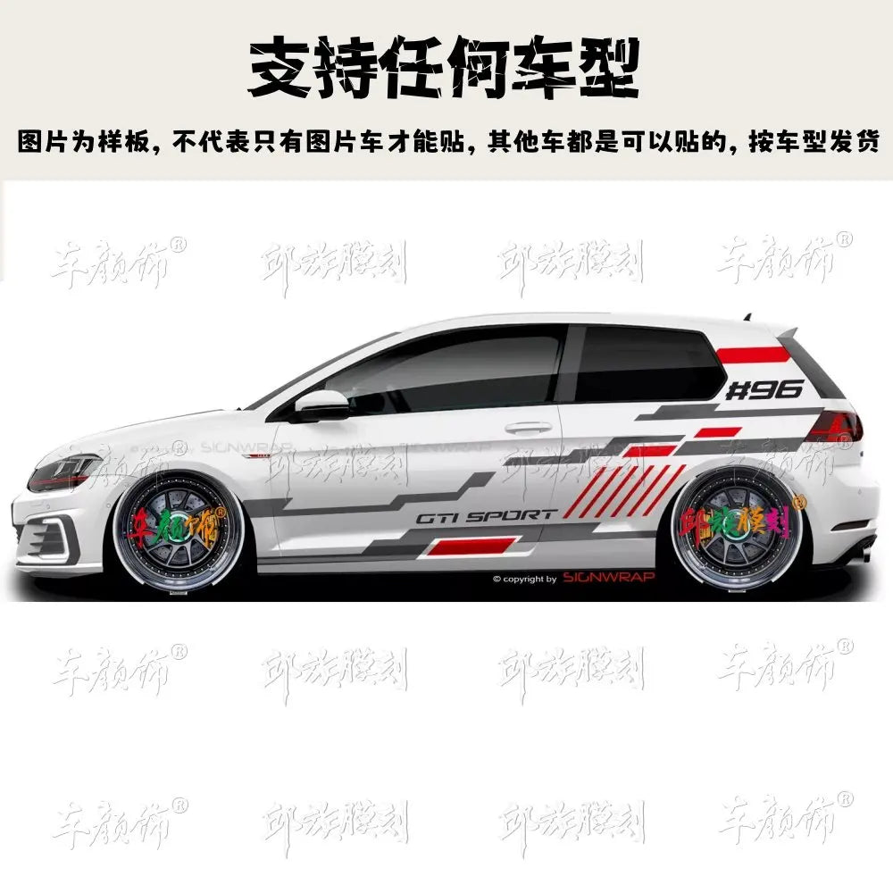 For Volkswagen Scirocco Polo Golf8 MK7 Vinyl Stickers Body
