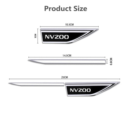 For Nissan NV200 2010-2021 2022 Emblem Fender Blade Decal Badge