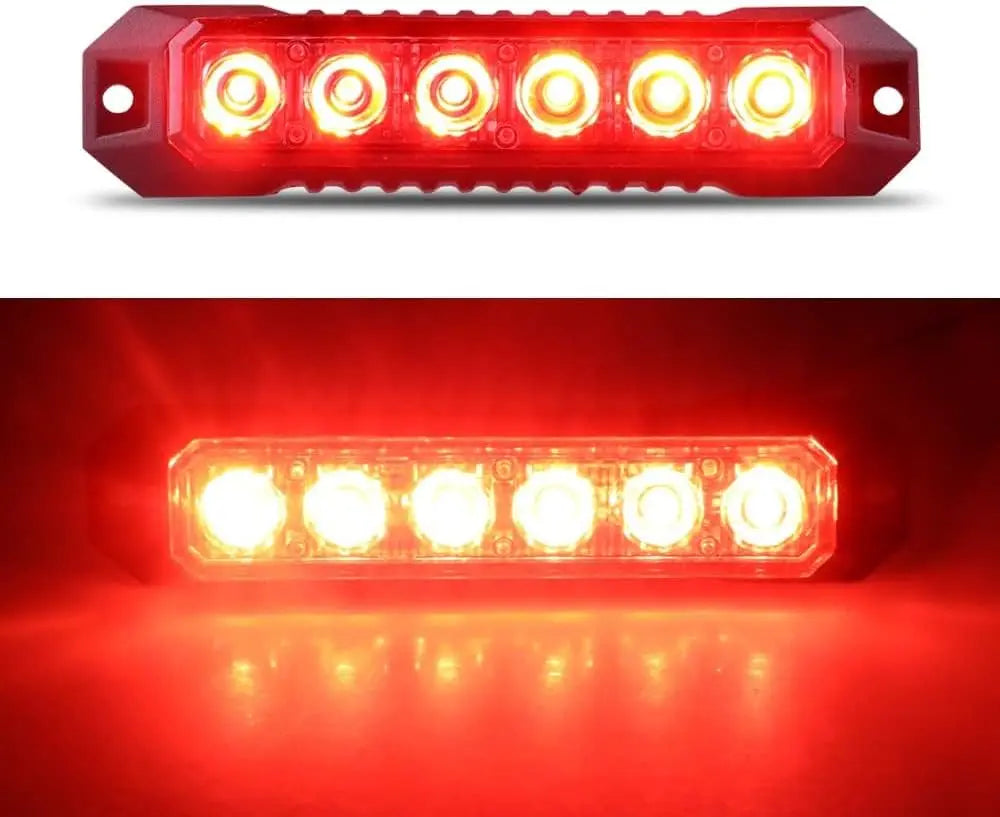 6-led Flashing Warning Strobe MINI Grille Head Sync Flash