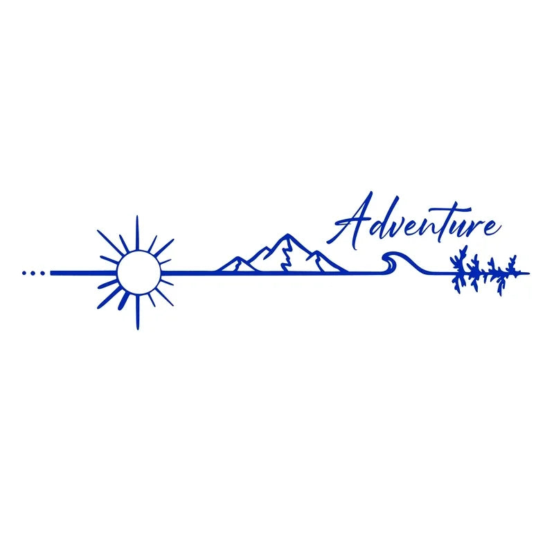 Camping Outdoors Adventure Vinyl Sticker Camper Van SUV Decals