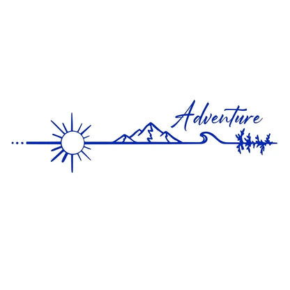 Camping Outdoors Adventure Vinyl Sticker Camper Van SUV Decals