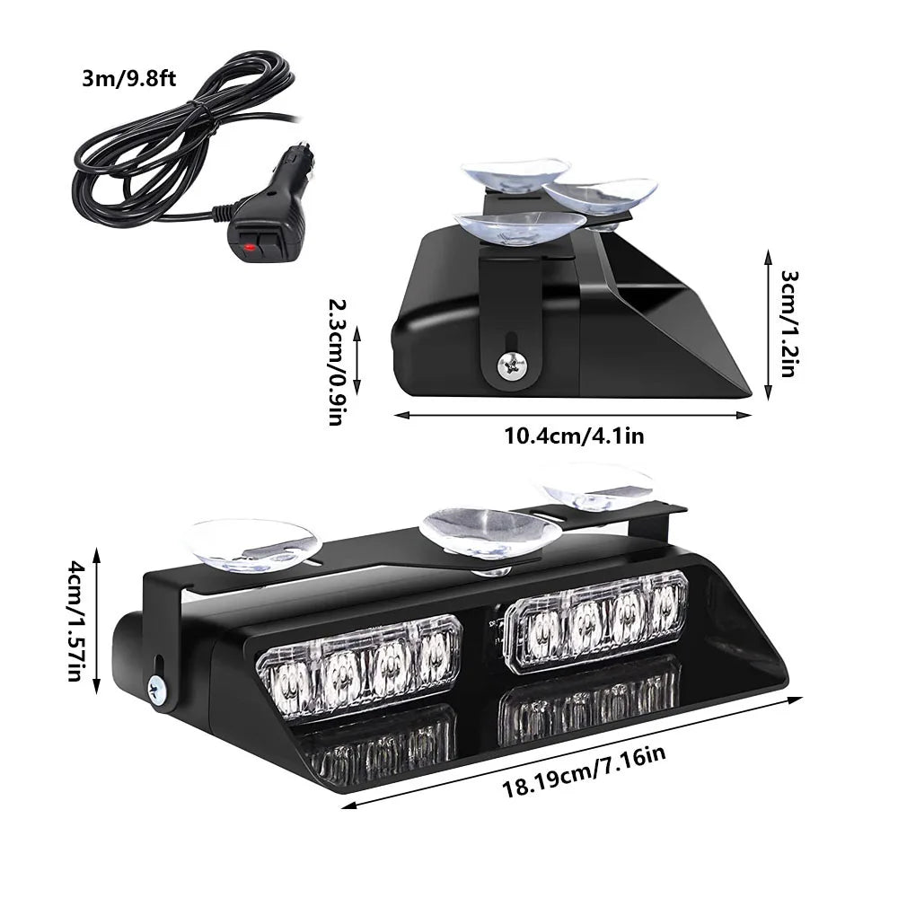 For Construction Vehicles 12V In Emergency Dash Strobe