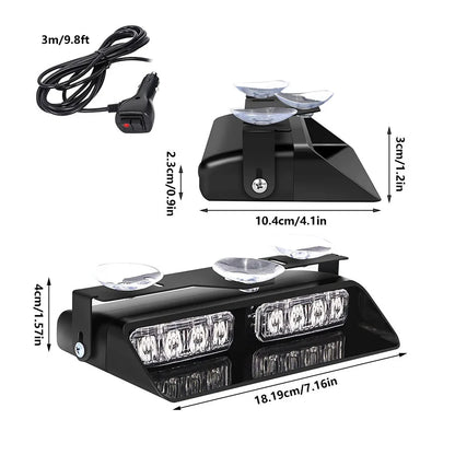 For Construction Vehicles 12V In Emergency Dash Strobe