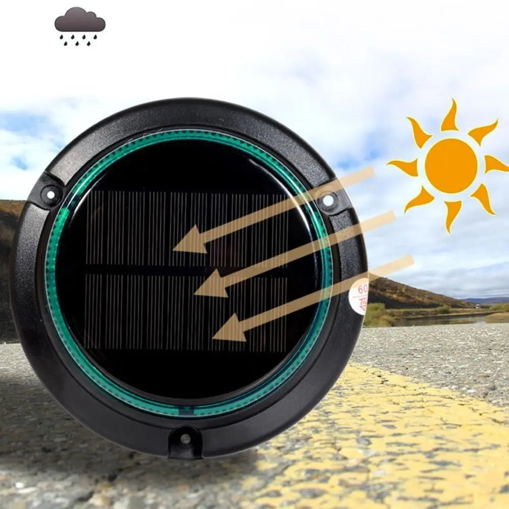 Waterproof Solar Powered Rotating Strobe Portable Design Durable