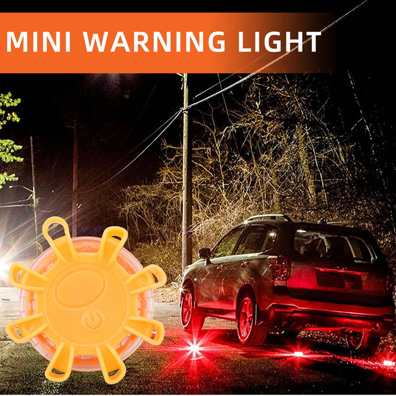 1PCS 8LED Flares Emergency Roadside Safety Beacon Disc Flashing