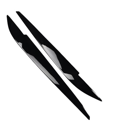 For BMW X5 X6 F15 F16 2PCS Gloss Eyebrow Eyelids 30D 35I 40D