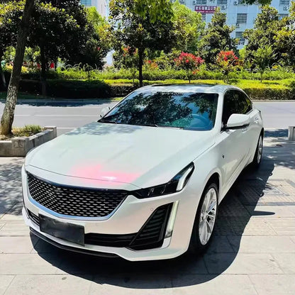 Premium Glossy Pearl Vinyl Wrap Film Color Change Red