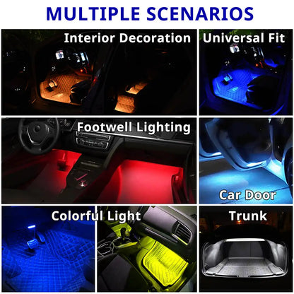 Remote Control Ambient RGB Wireless Rechargeable Footwell