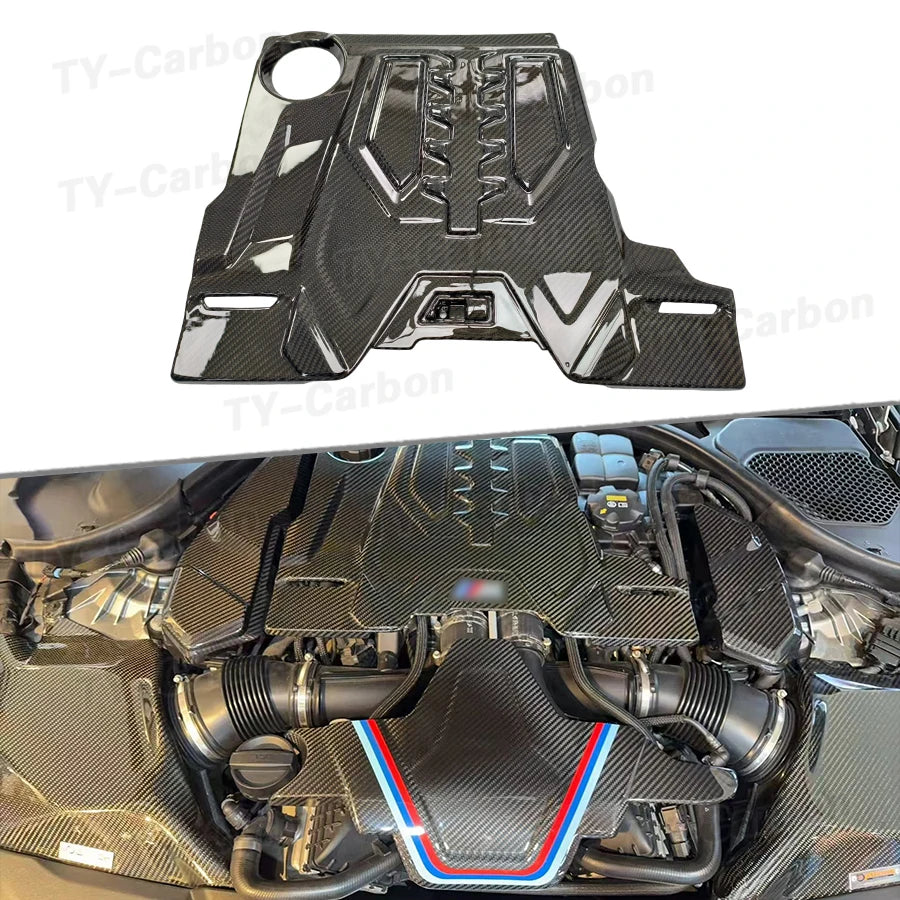 For BMW F90 M5 F91 F92 Dry Carbon Fiber Engine Hood Cover