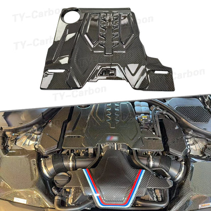 For BMW F90 M5 F91 F92 Dry Carbon Fiber Engine Hood Cover