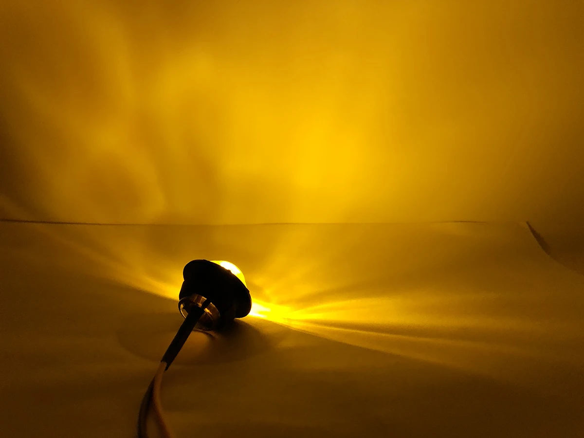50PCS Inch Marker Smoked Amber Trailer Side Indicator Clearance