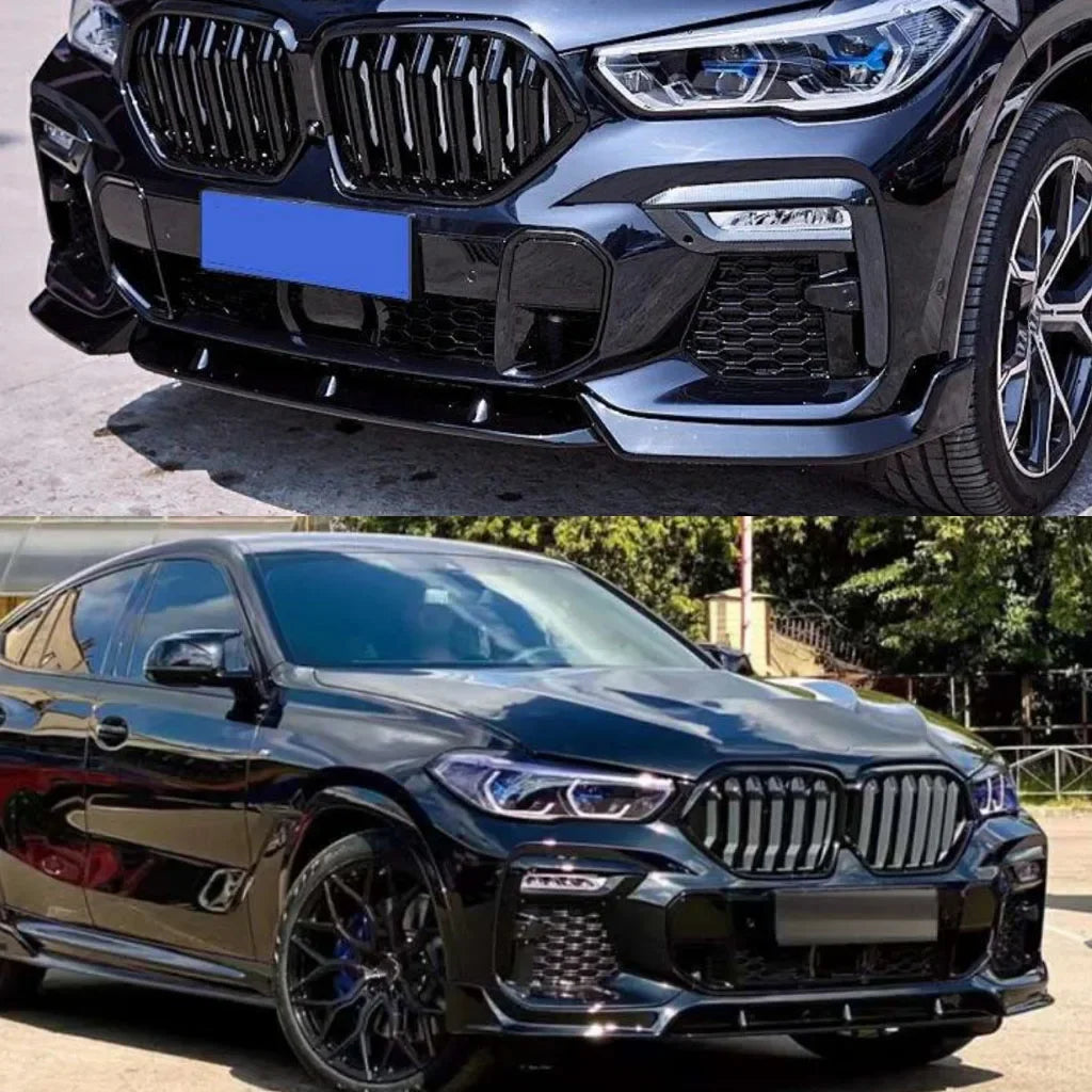 For BMW X6 G06 M Sport 2020 2021 2022 2023 Front Bumper Lip