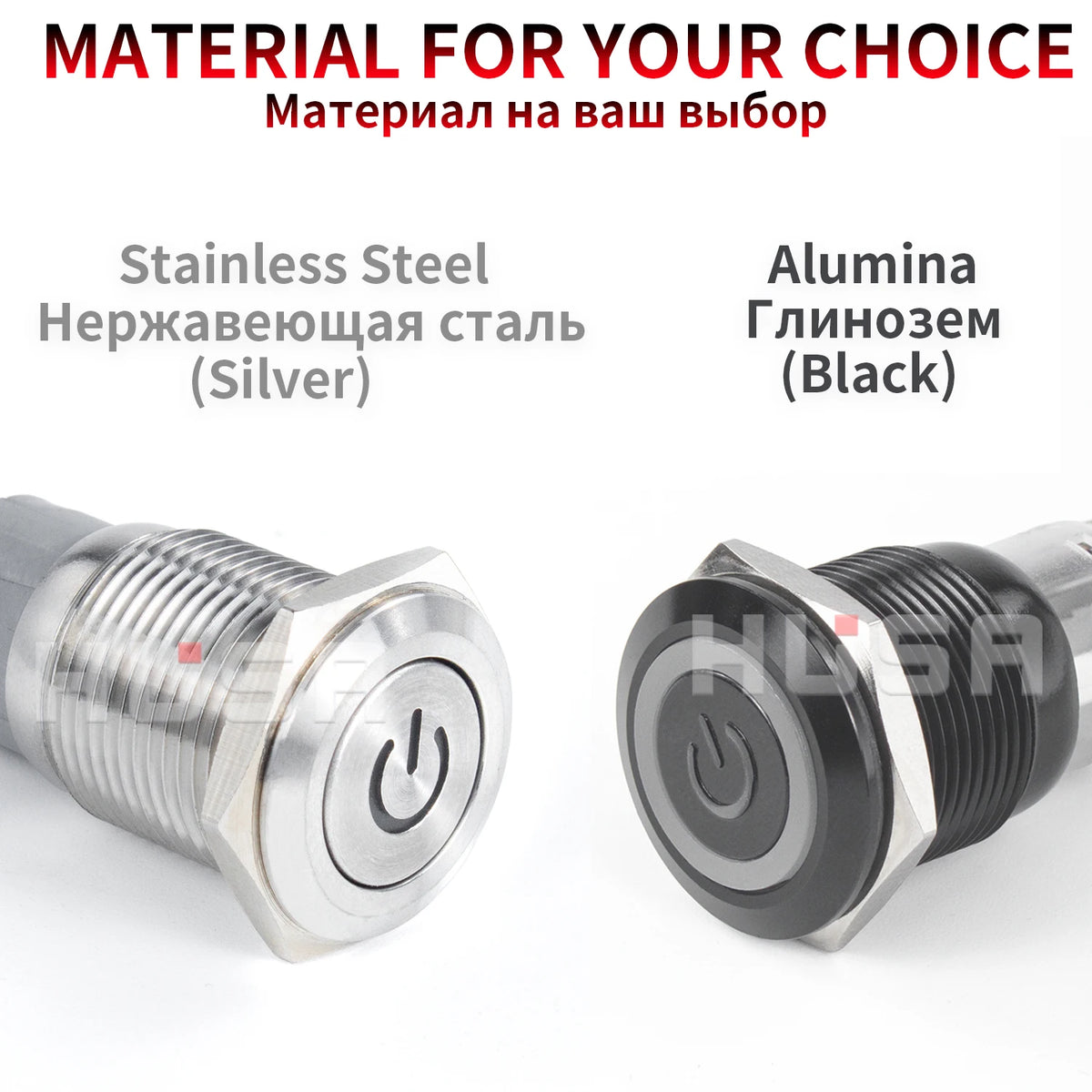 12 22MM Black Shell Push Button Switch Metal Waterproof