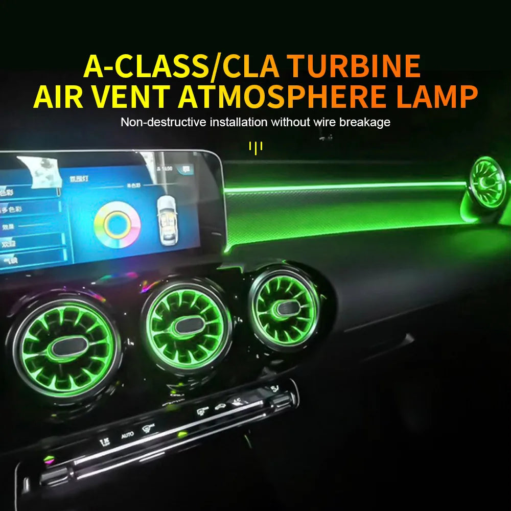 For Mercedes-Benz A Cla Class W177 64color Air Vent APP Control