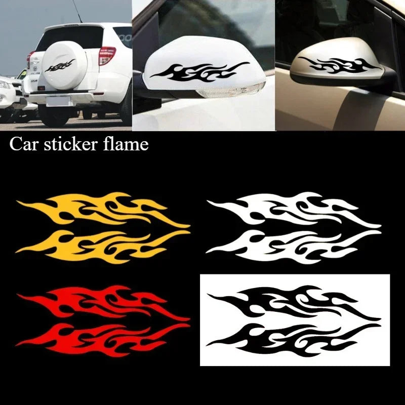 Stylish Vinyl Decal Graphics Side Flame Element Stickers Body
