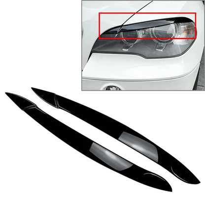 For BMW X5 E70 2008 2009 Headlight Eyelid Eyebrows Lid Cover