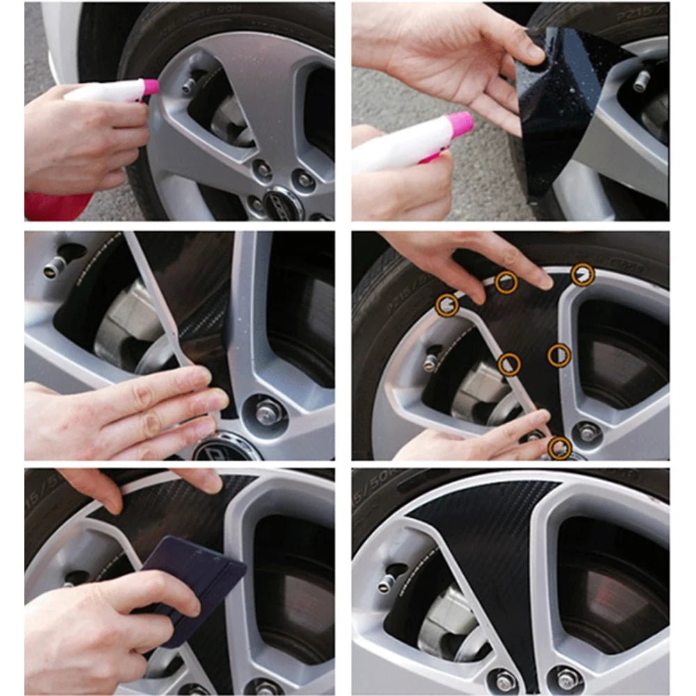 For Audi A6 225 55 R17 Wheel Tire Rim Stickers anti-scratch