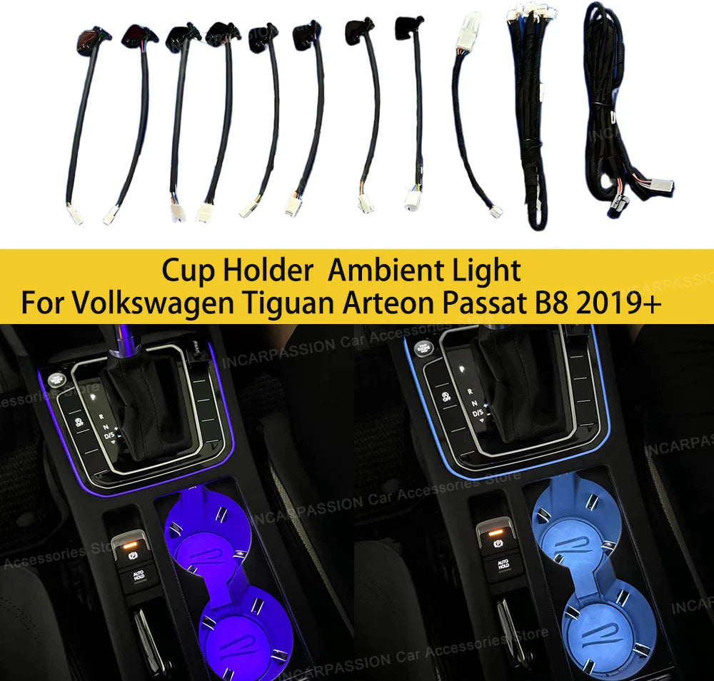 For Volkswagen Tiguan Passat B8 Tayron Cup Holder Multicolor