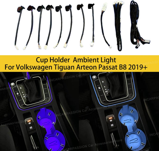 For Volkswagen Tiguan Passat B8 Tayron Cup Holder Multicolor