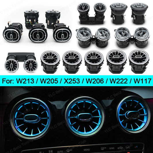 For Mercedes W205 W213 W238 W177 Colors Ambient Air Vent W206