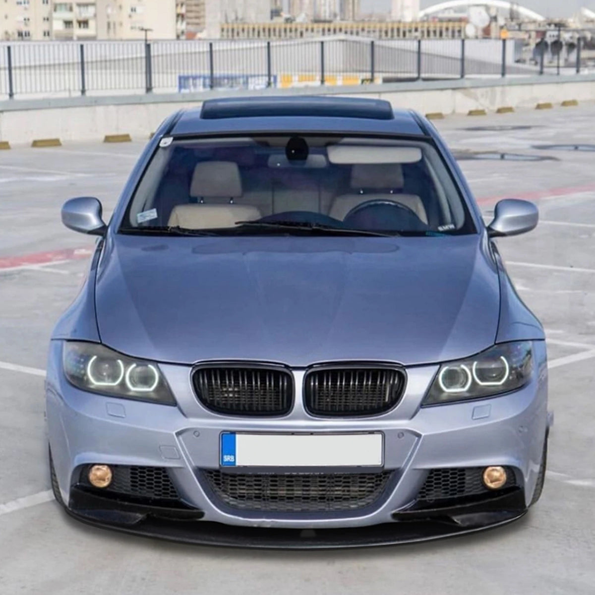 For BMW 3 Series E90 E91 Front Bumper Lip splitter+side Air Vent