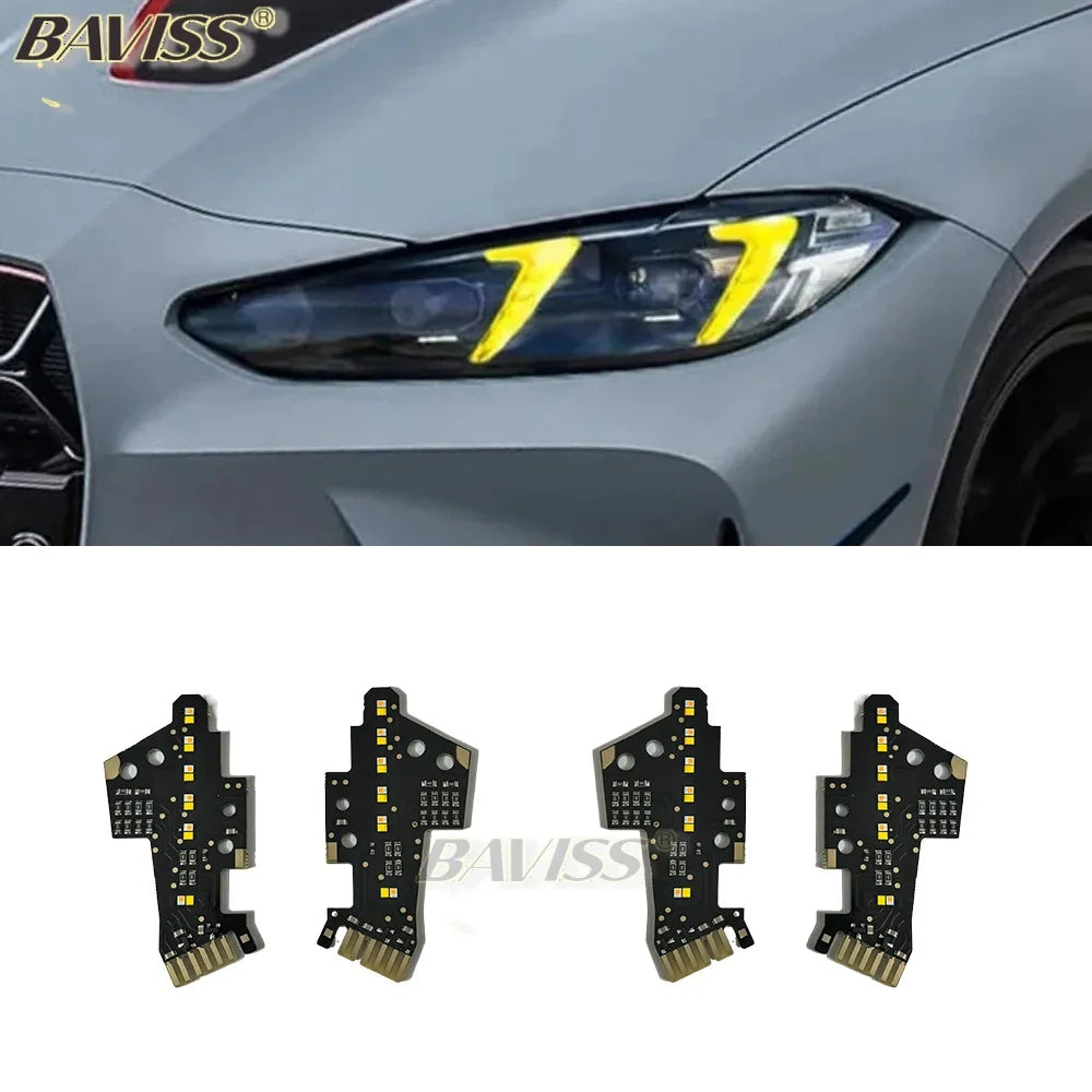 For BMW G80 G82 Lci M3 Baviss M4 Csl Yellow Series Drl Rgbw
