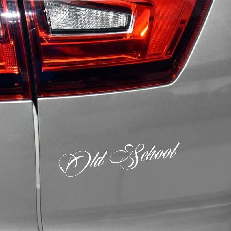 Old School Personaily Vinyl Decal Decorate Sticker Black Silver