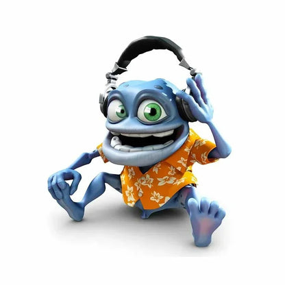 Funny Beautiful Anime Crazy Frog Sticker Waterproof Cover Scratch
