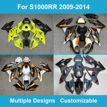 For S1000RR 2009-2014 Replacement Fairing Kit Injection Molded
