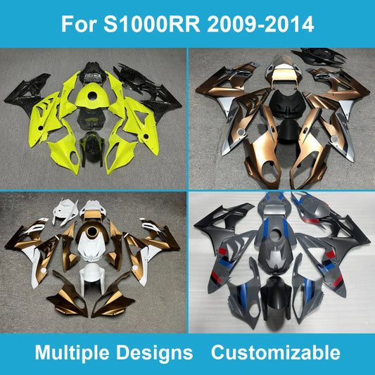 For S1000RR 2009-2014 Replacement Fairing Kit Injection Molded