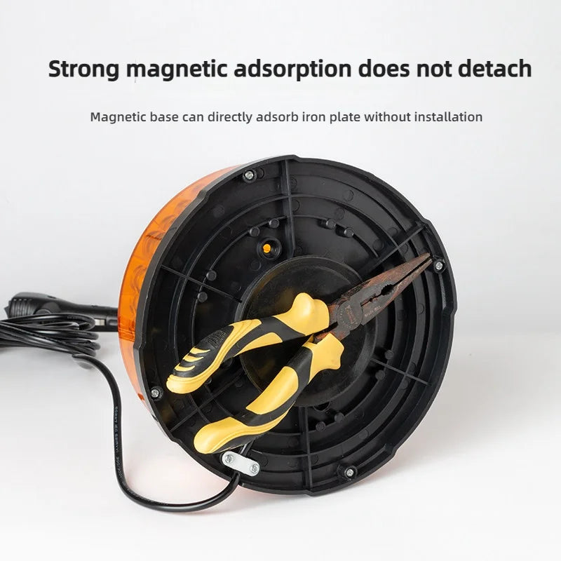 Rechargeable Magnetic Base Roof Cylinder Warning Flashing