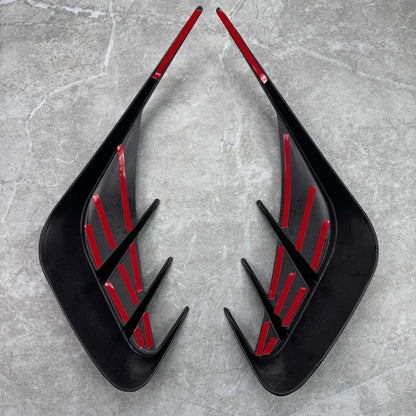 For BMW 3 Series G21 Rear Bumper Side Canards Splitter Air Vent