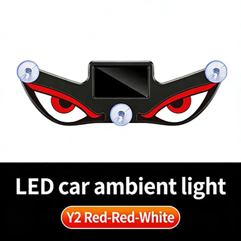 Luminous Devil Eye Solar Wireless Warning Triangle Window Rear