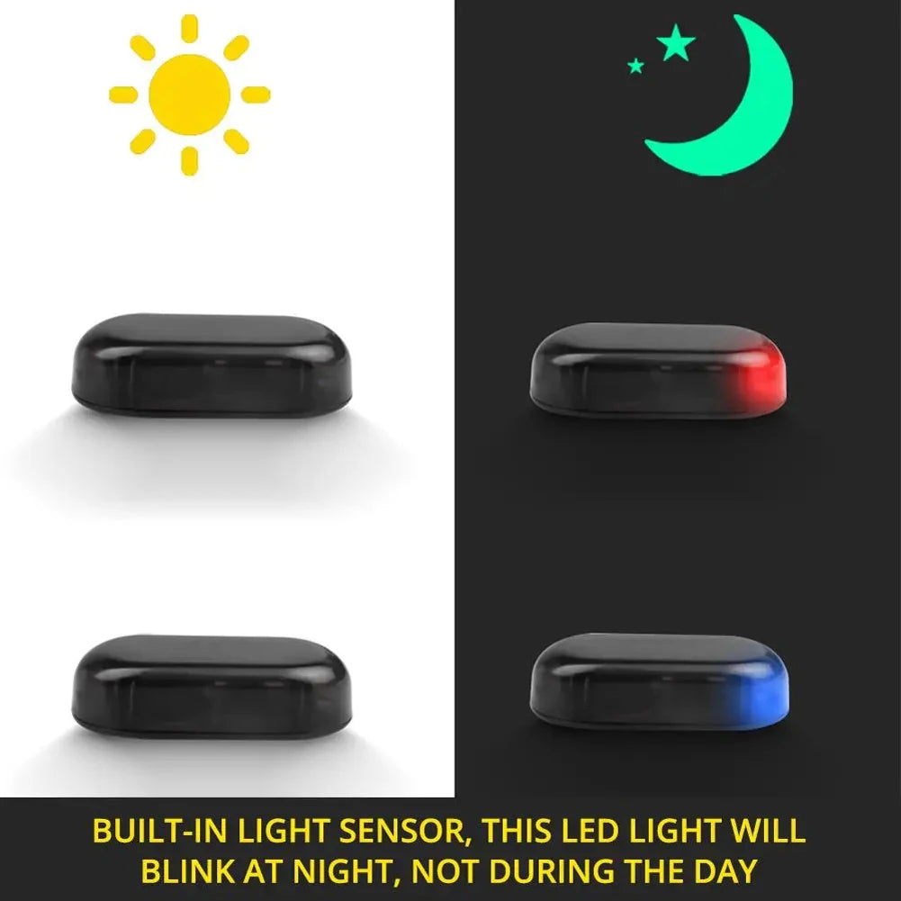Solar Powered Simulated Dummy Alarm Super Bright Wireless Warning