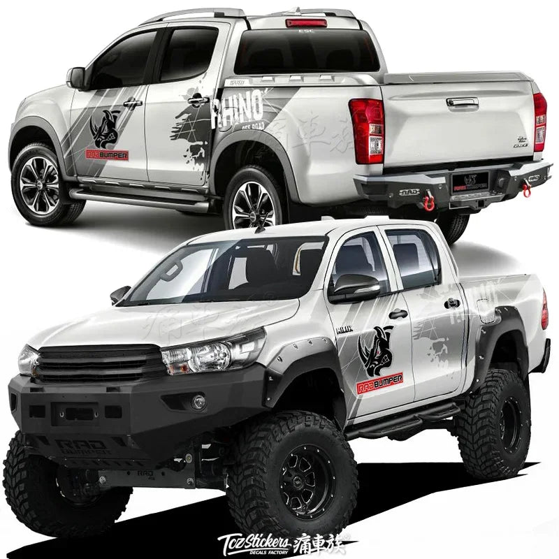 For Navara Hilux Dmax Raptor F150 Pickup Truck Sticker Body
