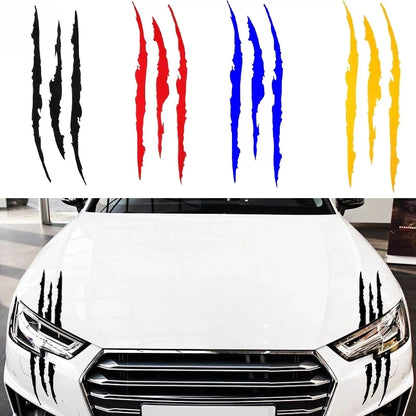 Claw Marks Sticker Set Vinyl Headlight Hood Decals Body