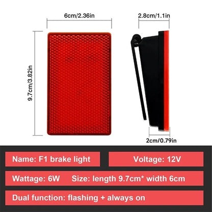 15LED Rear Tail F1 Brake Pilot 12V Flash Warning