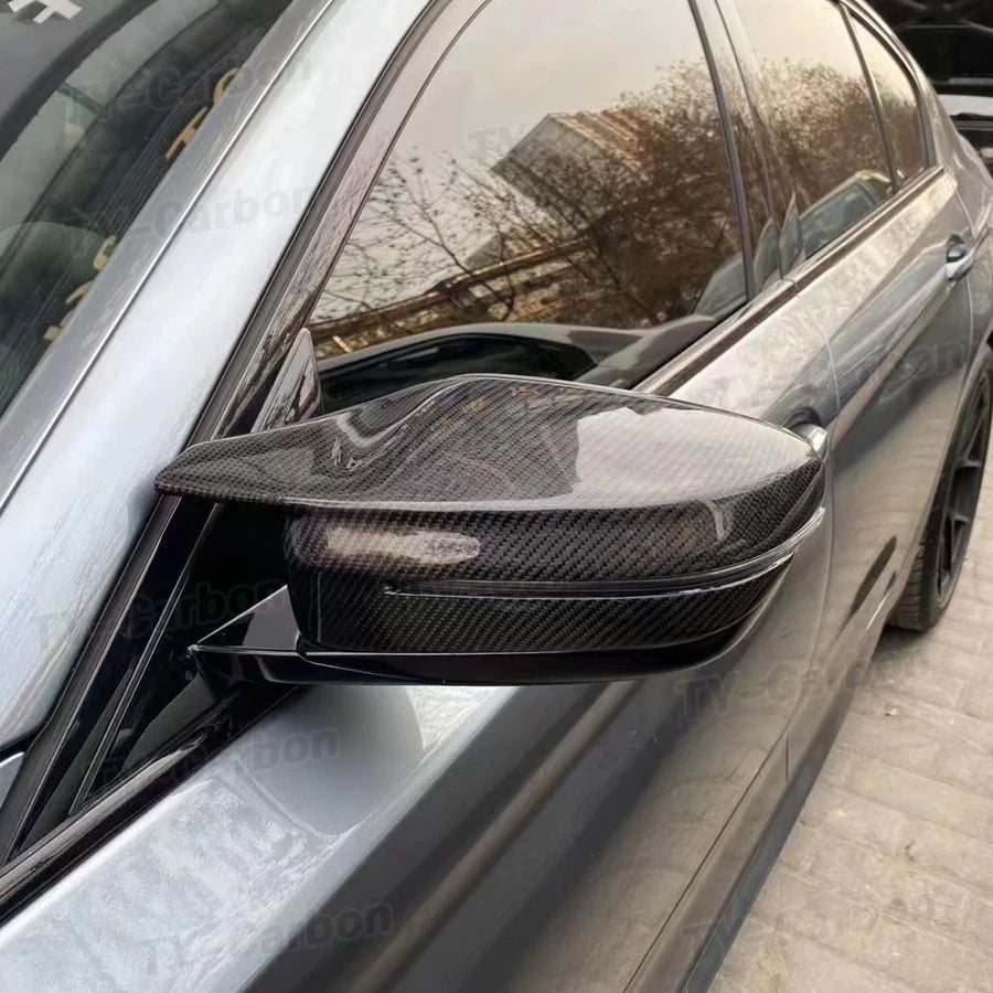 For BMW 3 4 5 7 Dry Carbon Fiber Replace View Mirror Cover